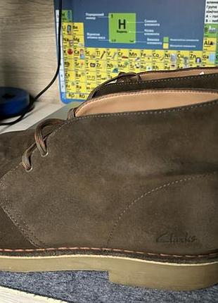 Черевики чоловічі clarks bushacre замшеві коричневі, розмір 44