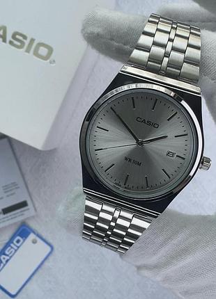 Casio mtp-145b silver /годинники casio/касіо/наручний/часы касио/на подарунок