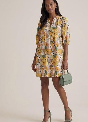 Нова яскрава вільна легка сукня-туніка papaya matalan розмір s-l