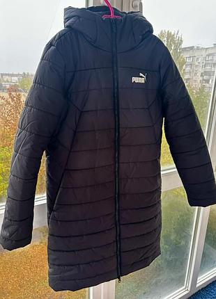 Куртка жіноча puma ess hooded padded coat чорна xs