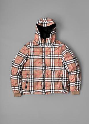 Пуховик burberry black двусторонний