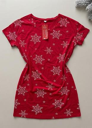 Жіноча новорічна туніка нічна сорочка різдво