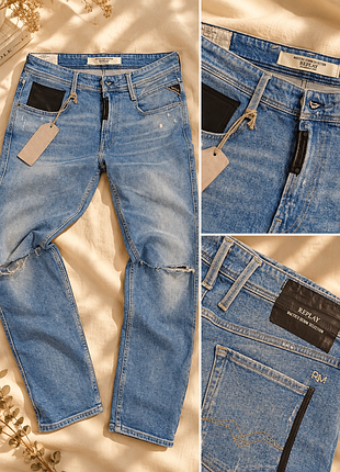 Джинси чоловічі replay maestro denim світло-блакитні, розмір m