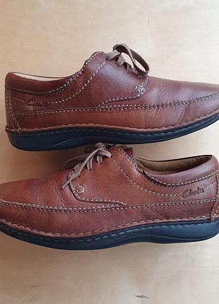 Чоловічі  шкіряні туфлі  clarks р.45- 45,5