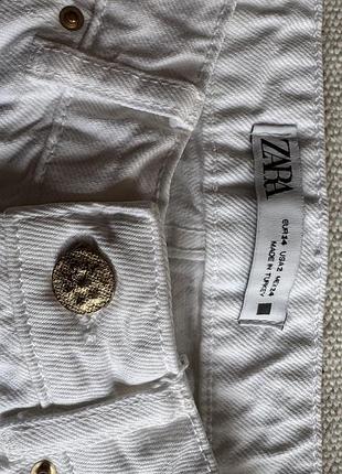 Джинси білі zara 34/xs 3