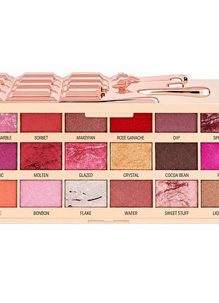 Палетка тіней i heart revolution marble rose gold chocolate, 18 відтінків