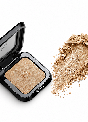 Тіні для повік kiko milano maxi mod high pigment eyeshadow - 10 cold gold rush — холодний золотистий відтінок cool gold (000304-10)