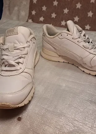 Белые кожаные кроссовки puma 37 размер