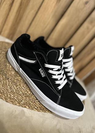 Чоловічі кросівки кеди vans чорні, розмір 45/46