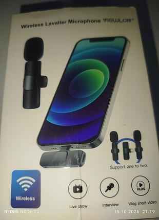 Мікрофон петличний yigulage wireless lavalier microphone
