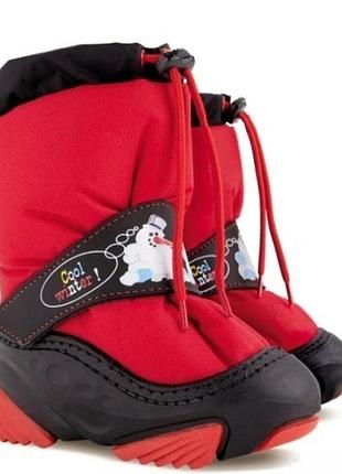 Зимние сноубы тм demar snowmen красные р.24/25
