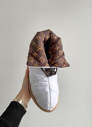 Дутики lv женские зимние луи витон модные зимние ботинки водонепроницаемые зимние угги lv дутики зима lv