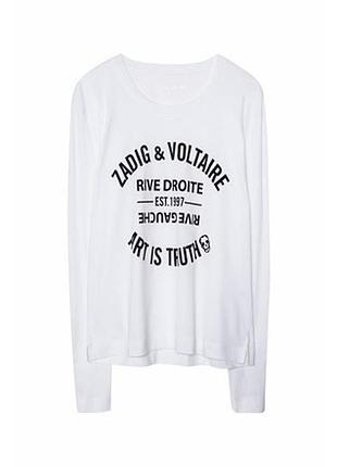 Zadig & voltaire, білий лонгслів, р.s