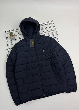 Куртка lyle and scott темно-синя розмір m