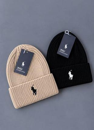 Шапка polo ralph lauren с вышитым логотипом.