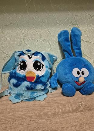 Рюкзак и игрушка смешарик кроль
