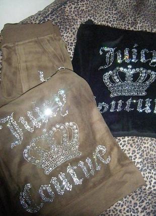 Кофта жіноча juicy couture велюрова на змійці з капюшоном коричнева y2k вінтажна
