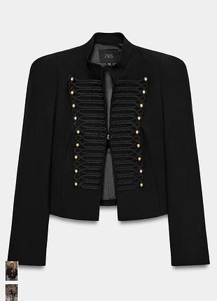 Жакейський гусарський жакет zara із підплічниками