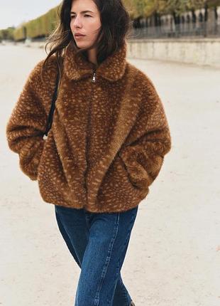 Куртка жіноча коричнева zara new