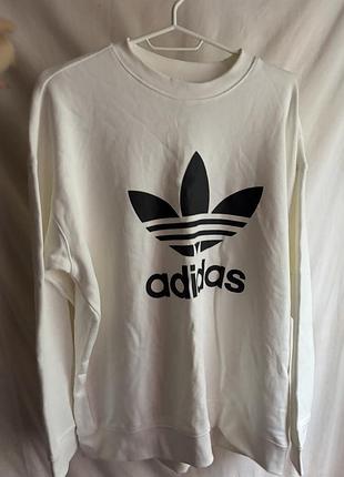 Оригінал світшот adidas білий розмір l