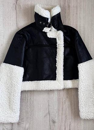 Куртка кожаная тедди y2k dollskill шуба