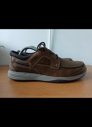 Кожанные туфли фирмы clarks коллекция 2025