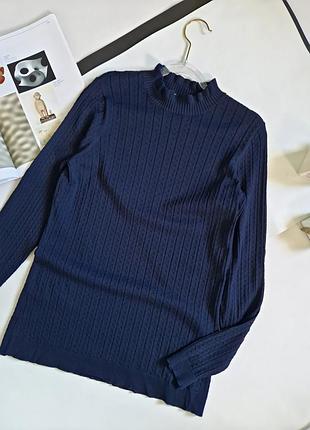 Sale holly &amp; whyte р м Эластичный кружевной ажурный свитер синий 8