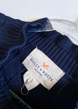 Sale holly &amp; whyte р м Эластичный кружевной ажурный свитер синий 6