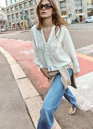Блуза zara топ zara блузка