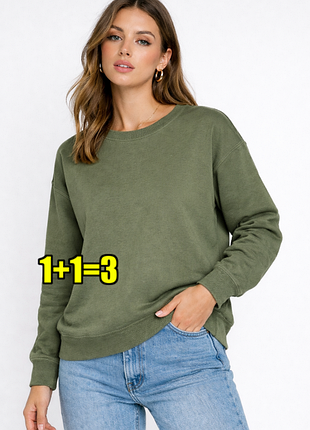 🤩1+1=3** фирменный утепленный свитшот на флисе хаки свитер john lewis, размер 46 - 48