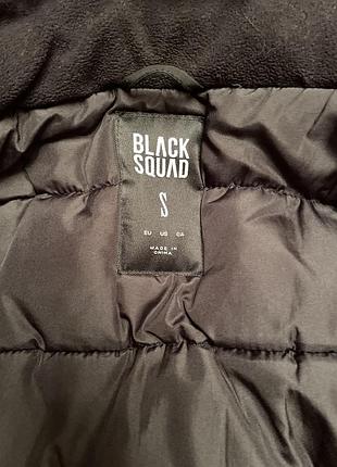 Куртка чоловіча black squad зимова чорна 4