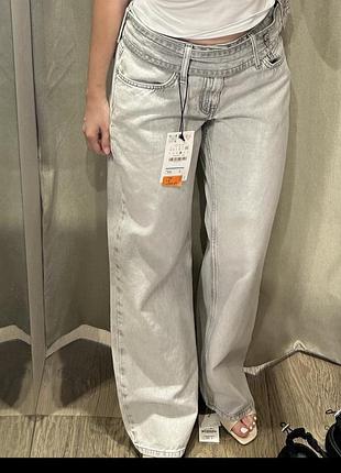 Джинси жіночі zara сірі розмір 36