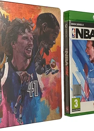 Ігрова приставка nba 2k22 xbox series x steelbook & game 4k ultra hd & metal collector case