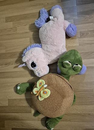 Большая единорожка и черепаха