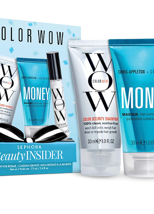 Color wow the hair-care vault набор шампунь, маска и сыворотка для блеска для блестящих и более здоровых прядей