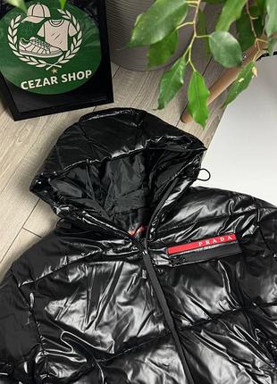 Куртка чоловіча prada чорна 2