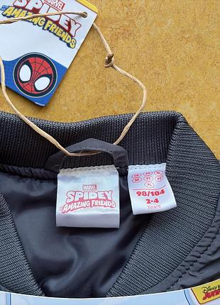 Куртка для хлопчика marvel spidey чорна 4