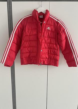 Куртка дитяча adidas червона стьобана