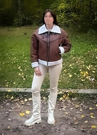 Дубленка авиатор one by one