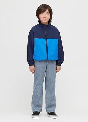 Джинсы детские uniqlo, 5-6 р. (в полоску)