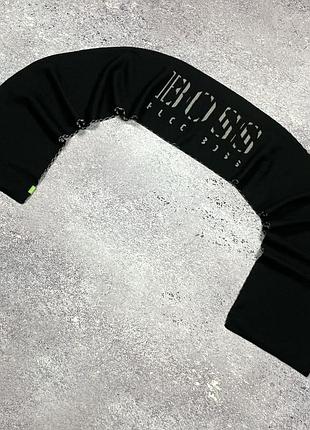 Двусторонний шарф boss оригинал / мужской шерстяной шарф босс в полоску