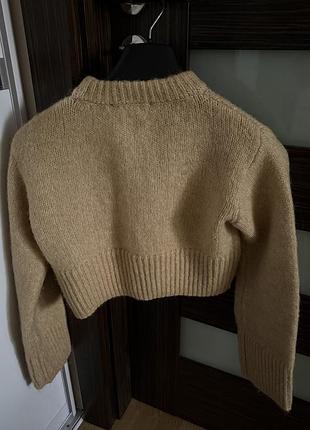 Свитер с шерстью zara 4