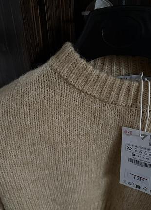 Свитер с шерстью zara 5