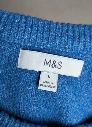 Свитер m&amp;s мужской синий с узором 3