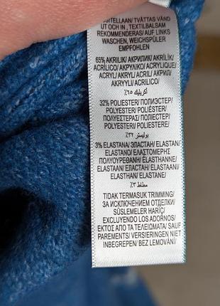 Свитер m&amp;s мужской синий с узором 5