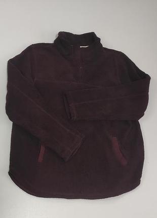 Теплая женская теплюшка кофта с карманами l/xl ог 60-63 см