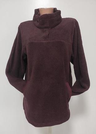 Теплая женская кофта с карманами l/xl ог 60-63 см