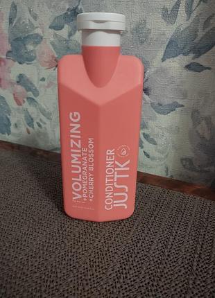 Кондиціонер justk volumizing pomegranate + cherry blossom