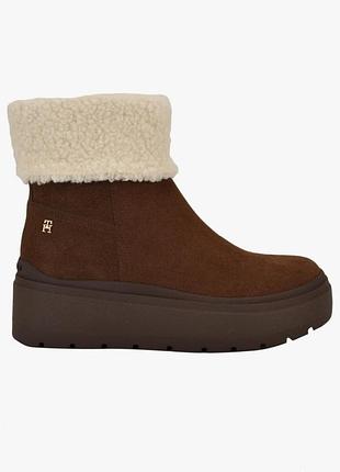 Черевики жіночі tommy hilfiger коричневі, розмір 8.5 us, довжина устілки 25.5 см, замшеві