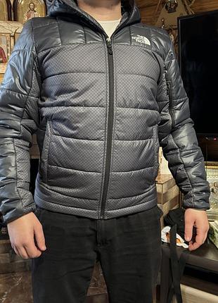 Куртка чоловіча the north face стьобана сіра
